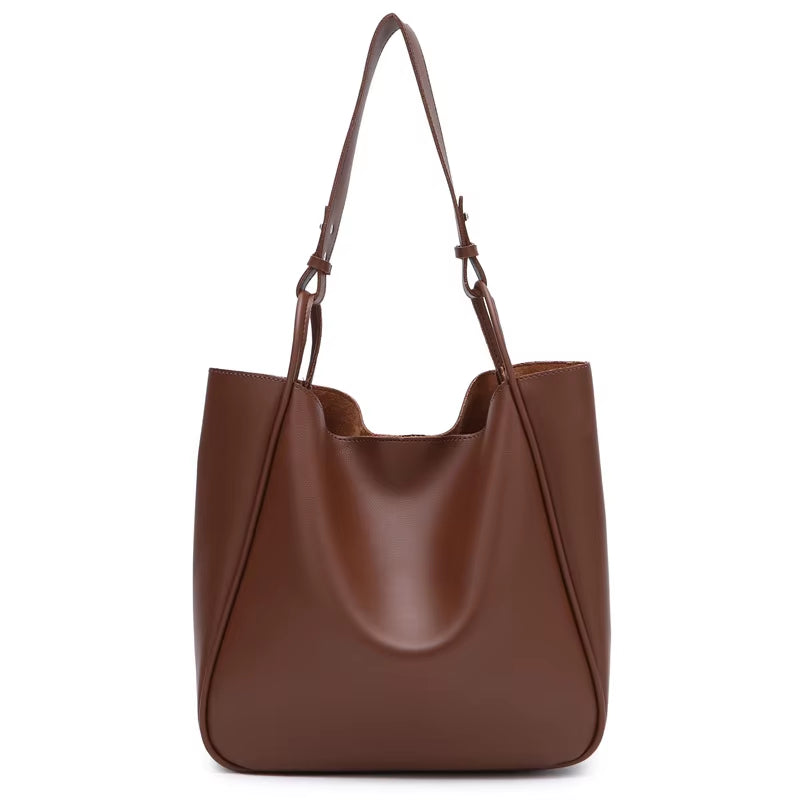 CGCBAG Luxury Tote Bag Woman 2024 Trend Large Capacity Female Shoulder Bag High Quality PU Leather Simple Designer Woman Handbag