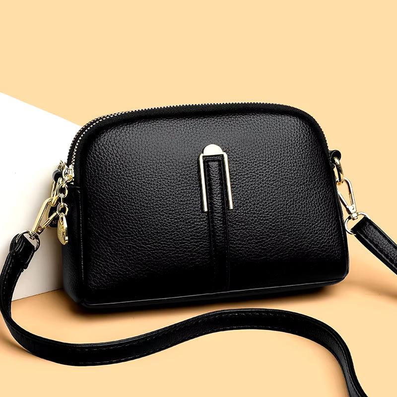 2024 New Fashion Solid Color Women'S Crossbody Bag Authentic Soft Leather Women Shoulder Bags Luxury Female Handbag Wallet Sac