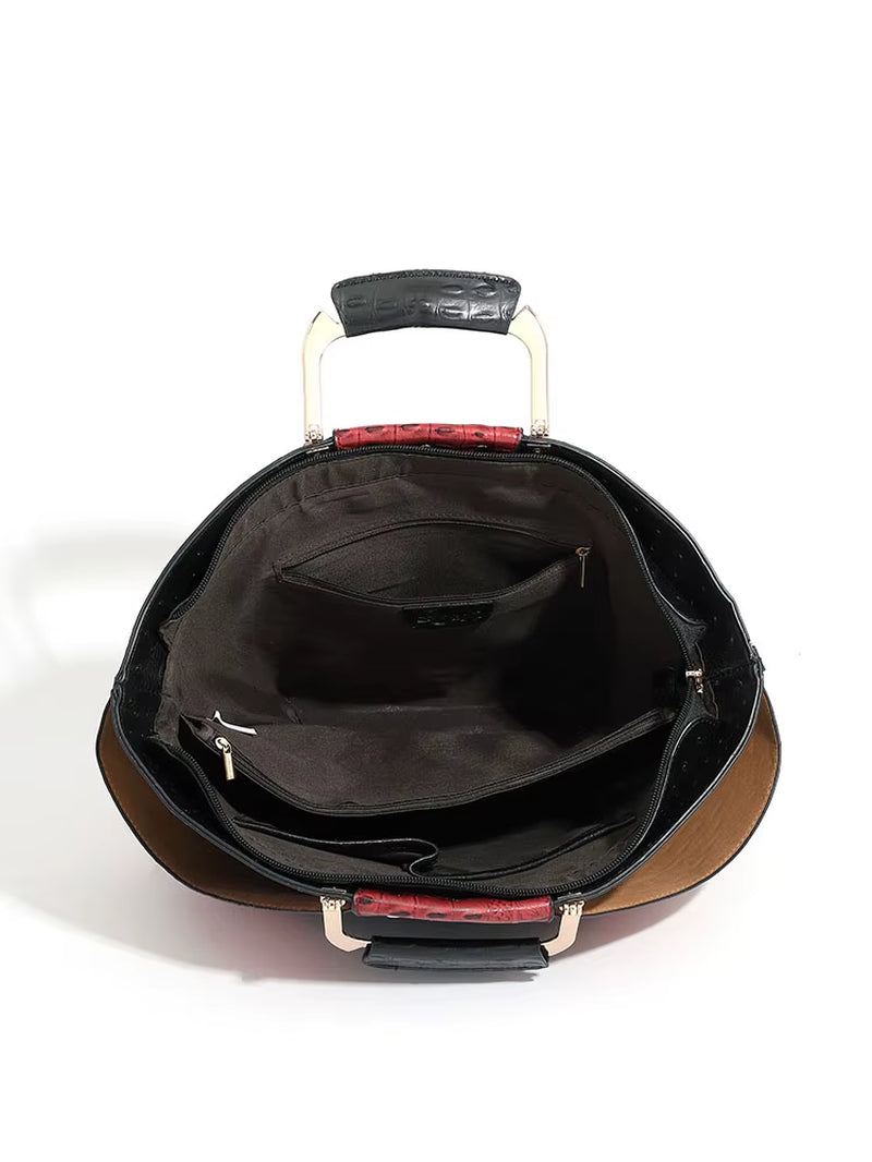 Bag Woman Shoulder Bag High-End Leather Large Capacity Shopping Bag Fashion Women'S Handbag Crossbody Large Bags for Women