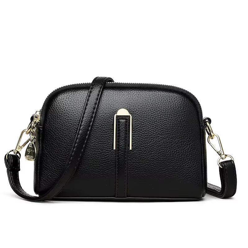 2024 New Fashion Solid Color Women'S Crossbody Bag Authentic Soft Leather Women Shoulder Bags Luxury Female Handbag Wallet Sac