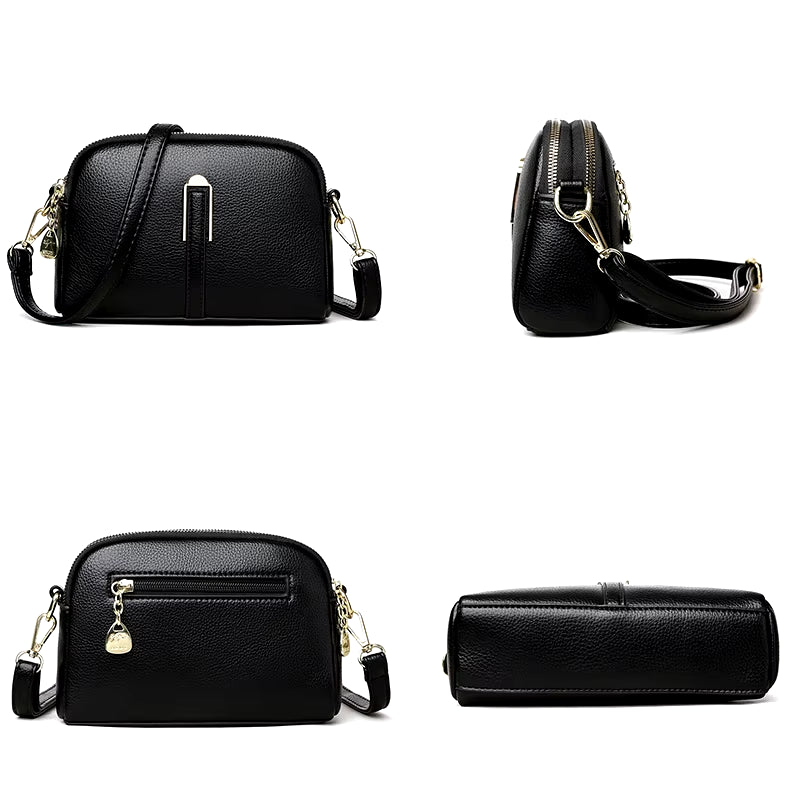 2024 New Fashion Solid Color Women'S Crossbody Bag Authentic Soft Leather Women Shoulder Bags Luxury Female Handbag Wallet Sac