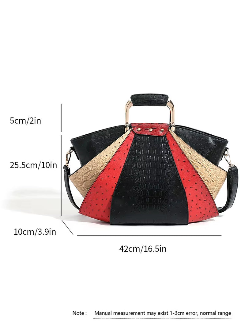 Bag Woman Shoulder Bag High-End Leather Large Capacity Shopping Bag Fashion Women'S Handbag Crossbody Large Bags for Women