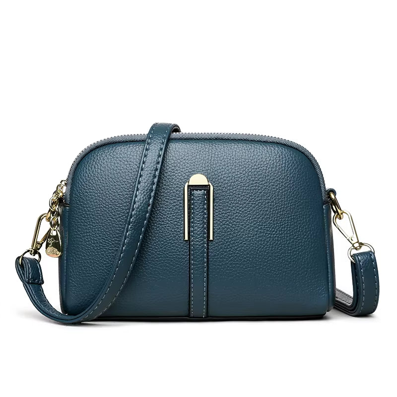 2024 New Fashion Solid Color Women'S Crossbody Bag Authentic Soft Leather Women Shoulder Bags Luxury Female Handbag Wallet Sac