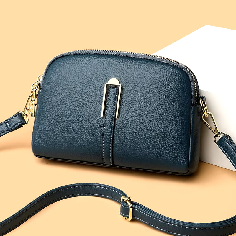 2024 New Fashion Solid Color Women'S Crossbody Bag Authentic Soft Leather Women Shoulder Bags Luxury Female Handbag Wallet Sac