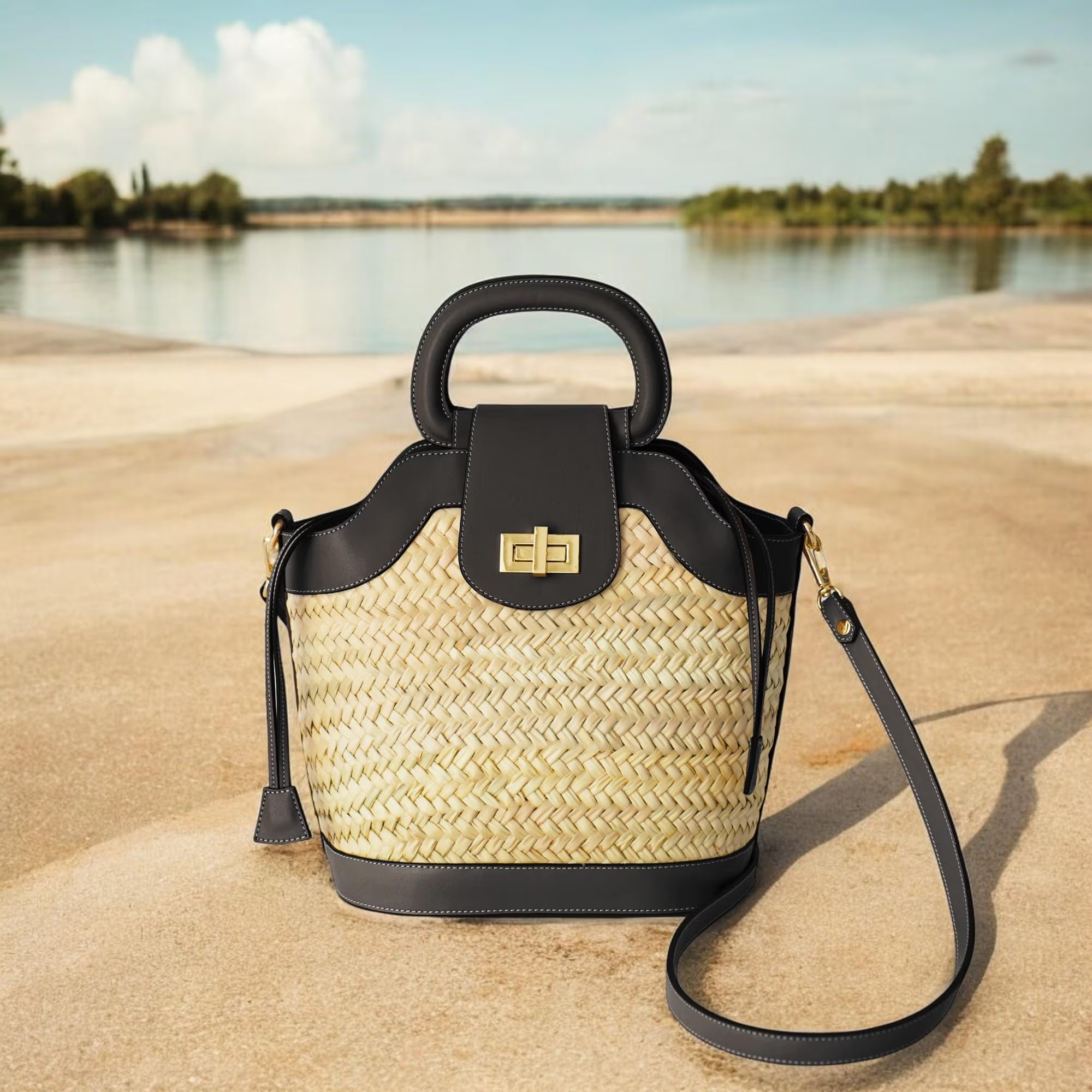 Straw Bag, Straw Basket, Natural Bag, Beach Bag, Handmade Bag, Morocco Bag, Moroccan Basket, Crossbody Bag, French Basket, Summer Bag